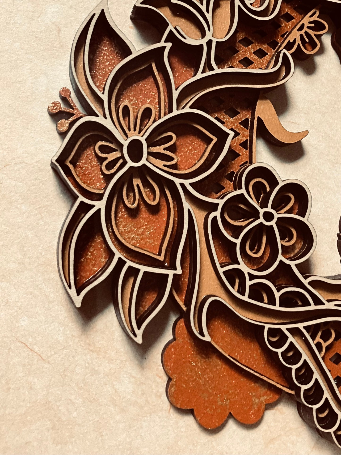 Layered Owl Wall Art