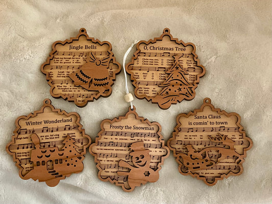 Holiday Song Ornaments