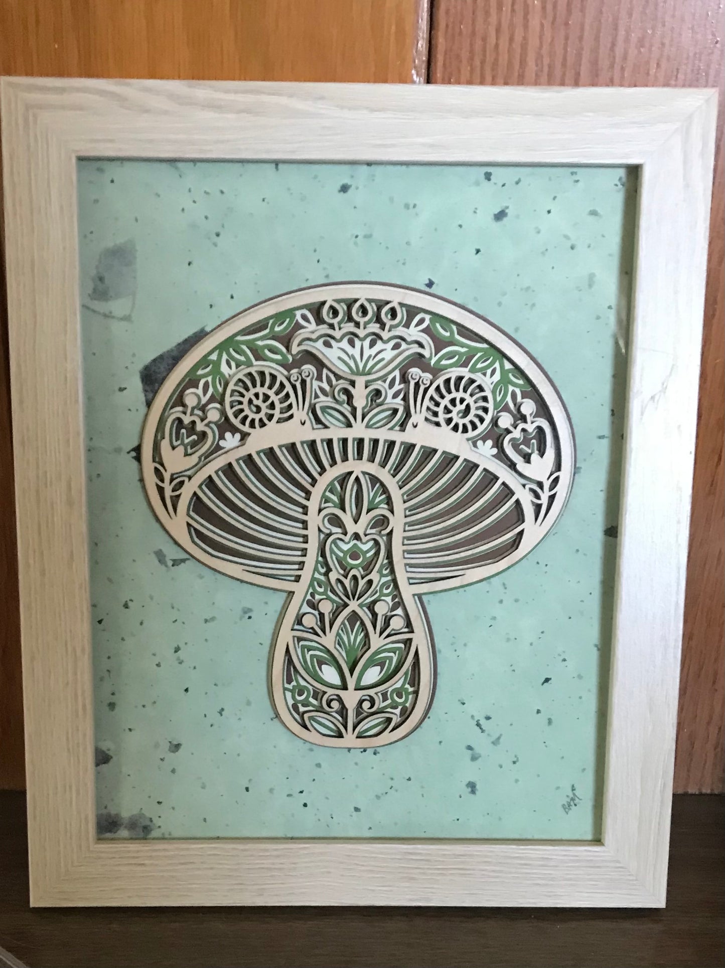 Layered Mushroom Wall Art