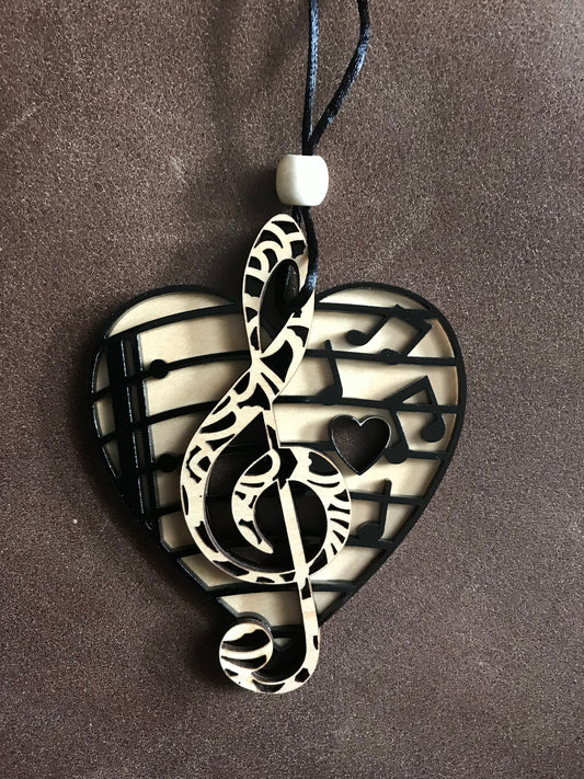 Music Heart Ornament