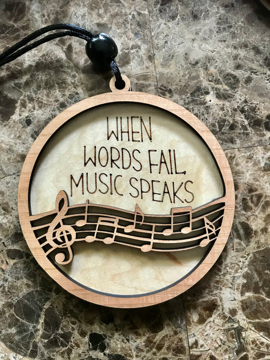 Music Speaks Ornament