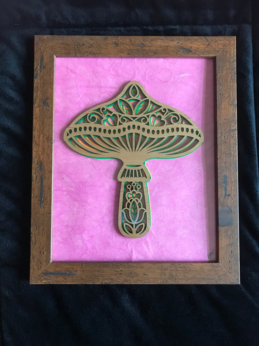 Layered Mushroom Wall Art