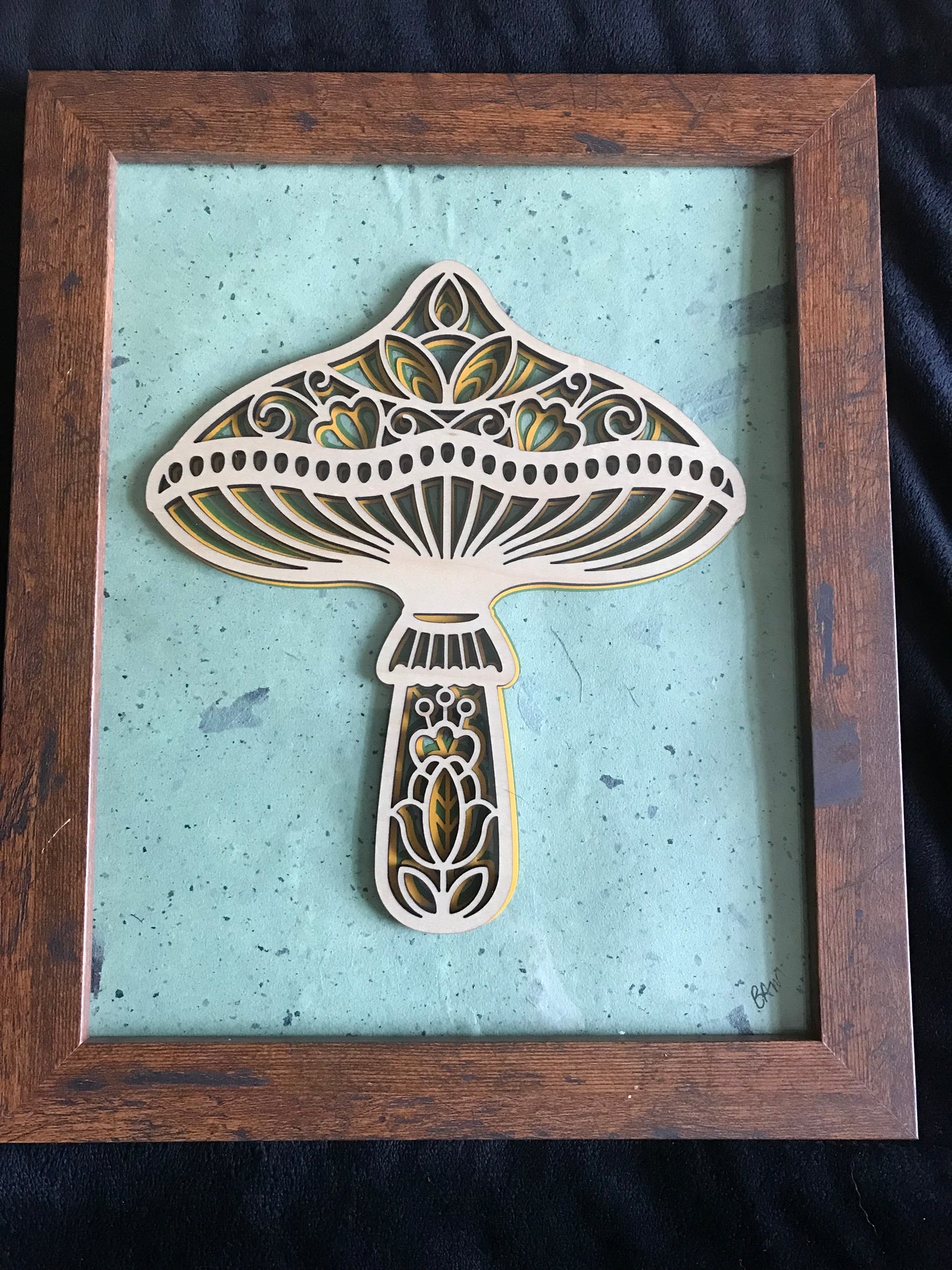 Layered Mushroom Wall Art