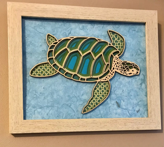 Sea Turtle Swimmimg