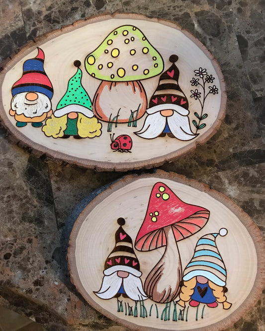 Gnome Mushroom Wall Art